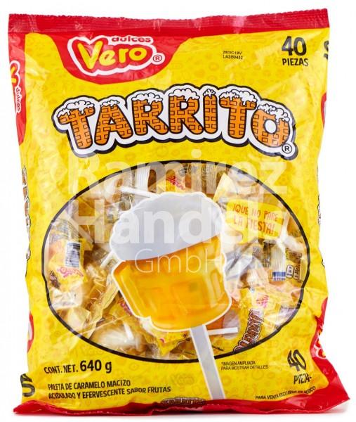 Tarrito lollipops with fizz fruit flavor DULCES VERO 40 pcs. (640 )