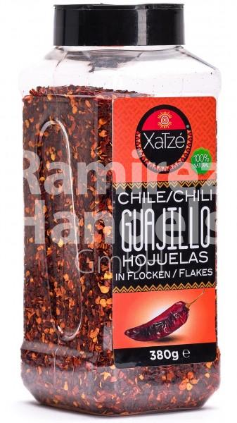 Chili guajillo in flakes XATZE 380 g LARGE (EXP 03 MARCH 2024)