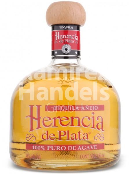 Tequila Herencia de Plata Anejo 100% Agave 38% vol. 700 ml