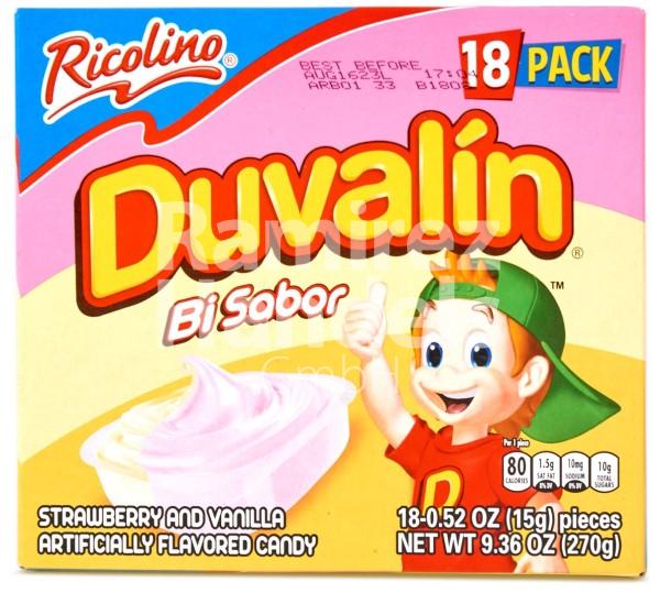 Duvalin strawberry vanilla Display 18 pcs. 15 g each. (EXP 01 NOV 2023)