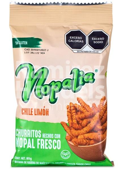 Churritos CHILE LIMON de Nopal con Chile NOPALIA 100 g (CAD 13 FEB 2024)