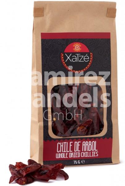 Chili Arbol Xatze 75 g (MHD 21 AUG 2023)