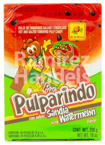 Pulparindos with Watermelon (Sandía) DE LA ROSA 20 pcs. (280 g) (EXP 01 DEZ 2023)