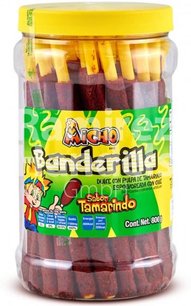 Tamarind candy - Banderillas Micho Tamarind with chili 40 pc. (EXP 30 JUN 2023)