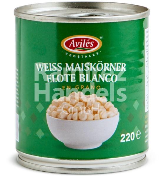 White corn kernels - Elote blanco Mexicano AVILES 220 g