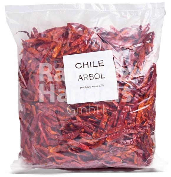 Chili Arbol getrocknet 1 kg [MHD 31 AUG 2025]