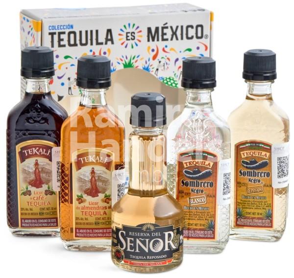 Tequila SET Experience 5 bottles of 50 ml each