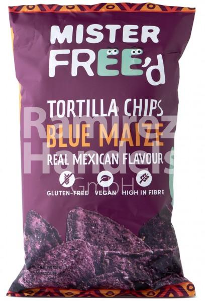Tortilla chips from blue corn MISTER FREED 135 g (EXP 15 DEC 2023)