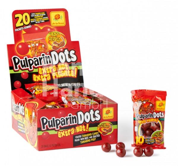 Tamarind Candy - PulparinDOTS Extra Hot DE LA ROSA 20 pcs. (600 g) (EXP 01 AG 2023)