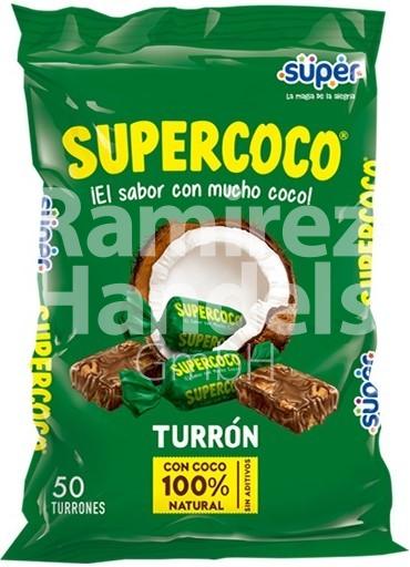 Candies with coconut - Supercoco Turrón SUPER 50 pcs. 275 g (EXP 30 JUL 2023)