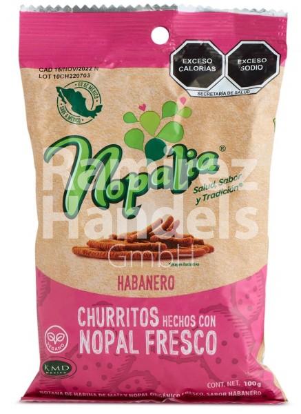 Churritos HABANERO made of Kaktus mit Chili NOPALIA 100 g (EXP 21 FEB 2023)