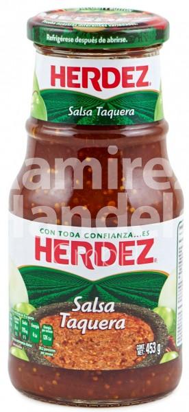 Salsa Taquera Herdez 453 g Glas (MHD 01 JUN 2025)