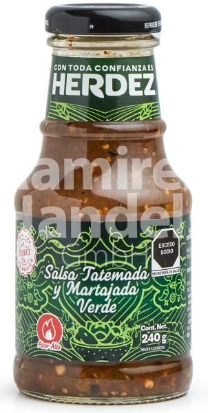 Salsa VERDE Tatemada & Martajada HERDEZ 240 g Glas (MHD 30 MAI 2024)