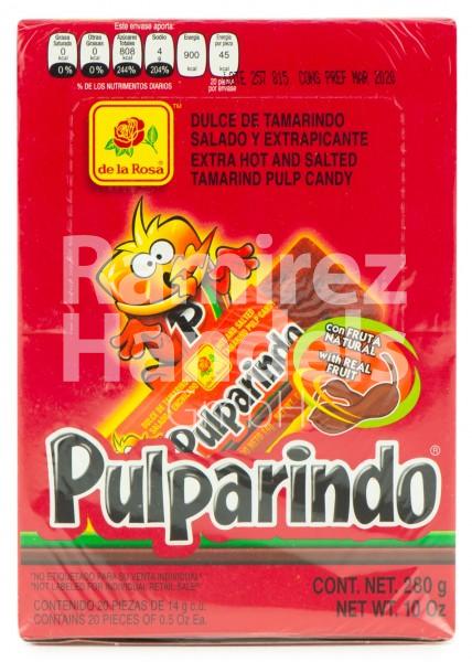 Tamarind Candy - Pulparindos Extra Hot DE LA ROSA 20 pcs. 280 g