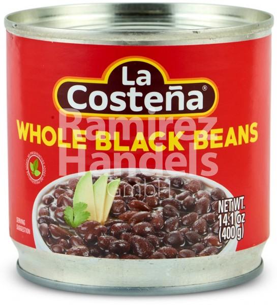 Whole Black Beans (Frijoles Enteros Negros) LA COSTENA 400 g (EXP 20 JAN 2025)