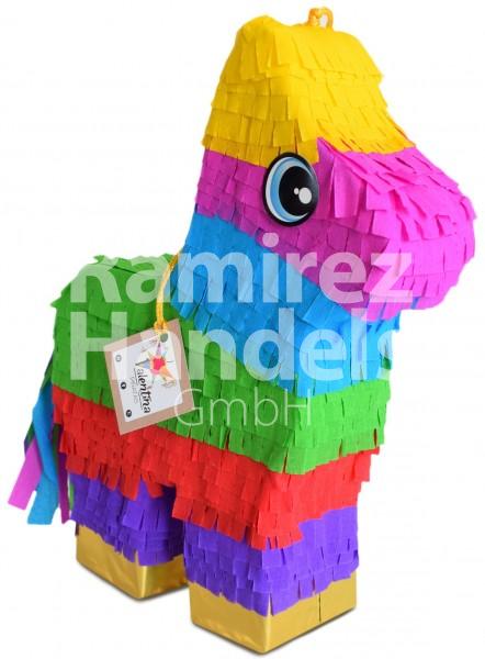 Piñata mini colorful donkey VALENTINA (approx. 25x27x15 cm)