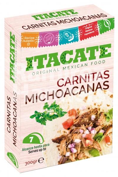 Carnitas Michoacanas (Schweinefleisch) ITACATE 300 g (MHD 31 JAN 2025)