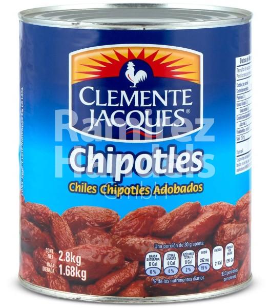 Chile Chipotle Adobado CLEMENTE JACQUES 2800 gr Lata (CAD 22 OCT 2024)