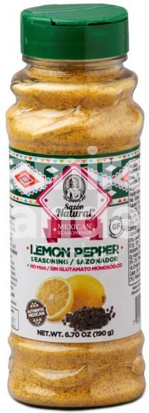Mexican spice mix lemon pepper flavor SAZON NATURAL 190 g (EXP 08 AG 2024)