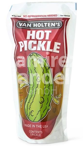 Van Holtens Gurken HOT Pickle 140 g (MHD 06 MAI 2025)