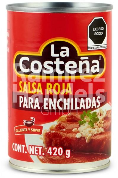 Rote Enchilada Sauce La Costena 420 g (MHD 23 SEP 23)