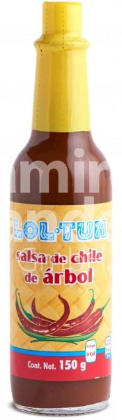 Salsa CHILE DE ARBOL LOL-TUN 150 g (CAD 28 DIC 2024)
