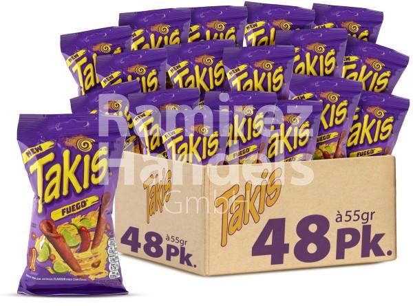 Takis Fuego 56 g BOX 48 pcs (Made in Mexico) (EXP 13 JUL 2024)
