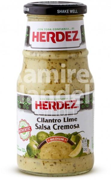 Coriander & Lime Sauce creamy HERDEZ 434 g (EXP 01 MAI 2023)