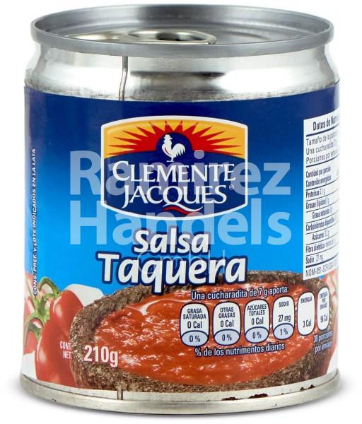 Salsa Taquera (Tomato & Chilli) CLEMENTE JACQUES 210 g Can (EXP 24 FEB 2024)