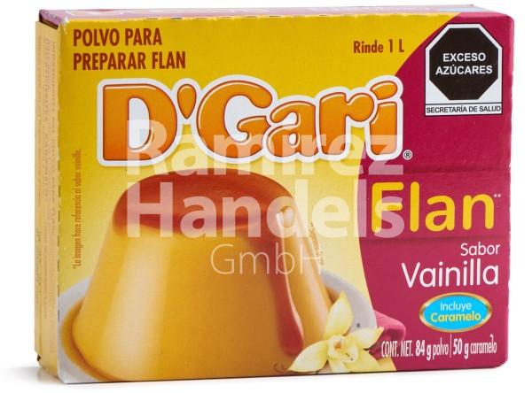 Gelatina FLAN VANILLE (Flan Vainilla Caramelo) DGARY 120 g Wackelpudding