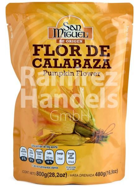 Zucchini Flower - Flor de Calabaza SAN MIGUEL- Pauch 480 g (EXP 31 AUG 2026)