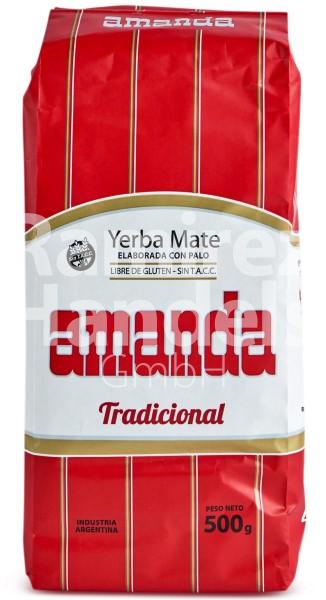 Mate tea - Yerba Mate AMANDA ROJA 500 g (EXP 20 MAY 2025)