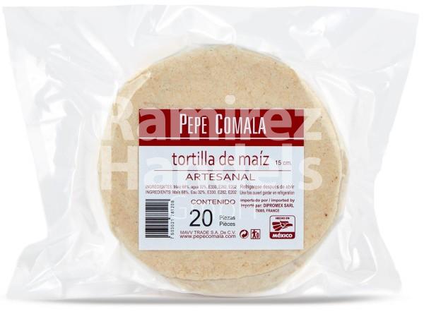 Tortillas de Maiz Artesanales 15 cm PEPE COMALA 20 piezas (aprox 500 g)