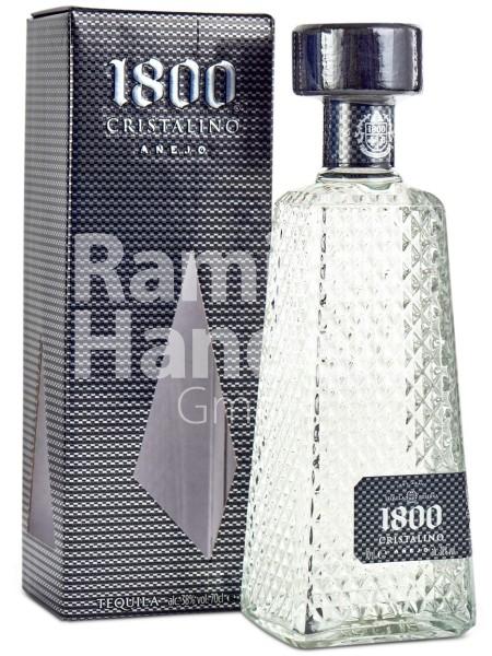 Tequila1800 Cristalino Anejo 100 % Agave 38 % Vol. Alc. 700 ml