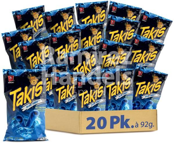 Takis HEAT BLUE 92,3 g BOX 20 pcs. (MHD 29 AUG 2024)