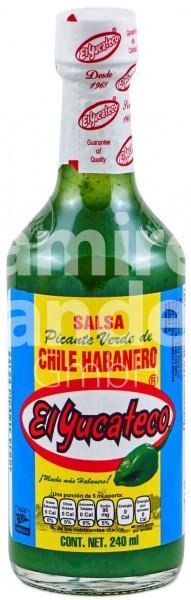 Grüne Salsa Habanero El Yucateco 240 ml GROß