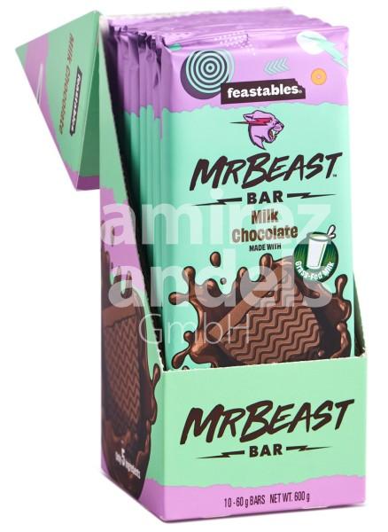 Barra de Chocolate Mr. Beast MILK CHOCOLATE Display 10 pzas. 60 g c/u [CAD 28 MAR 2025]