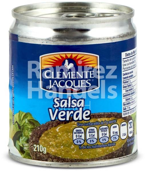 Salsa Verde (green sauce) CLEMENTE JACQUES 210 gr Can (EXP 12 MAY 2023)