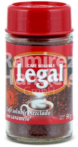 Instantkaffee gemischt mit Karamell LEGAL 50 gr (MHD 01 JAN 2024)