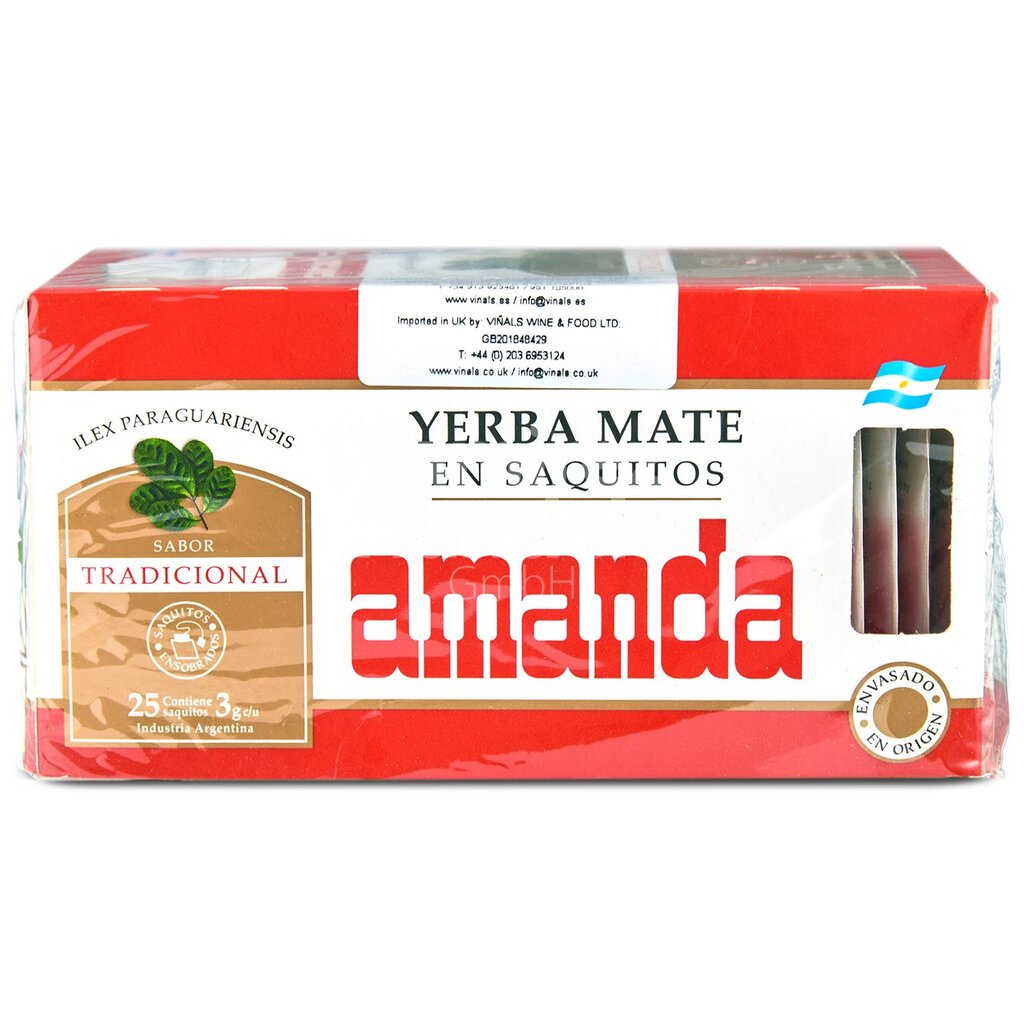 [AR0012] Mate COCIDO Amanda ROJA 25 pcs 75 g