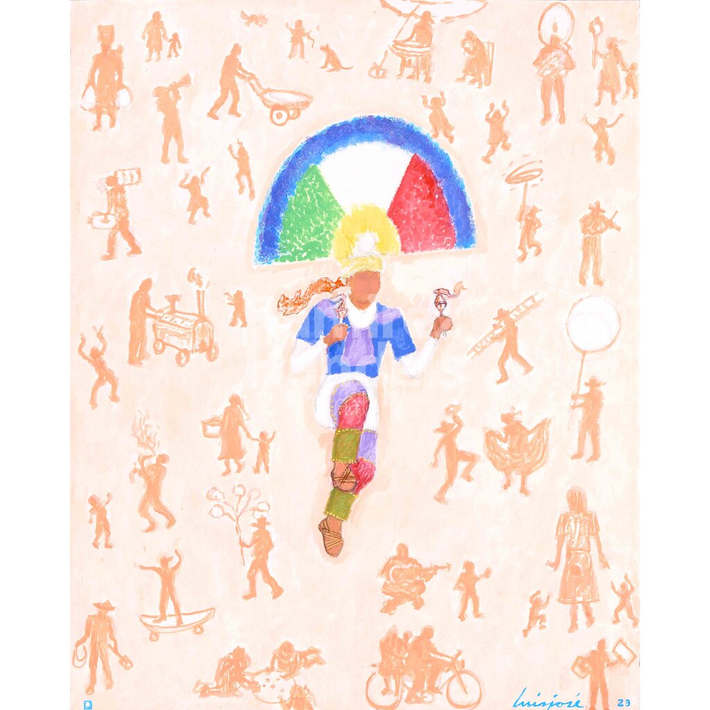 [ART028] Danzante ( de la Serie Códigos Mexicanos) Luis Jose Ramirez