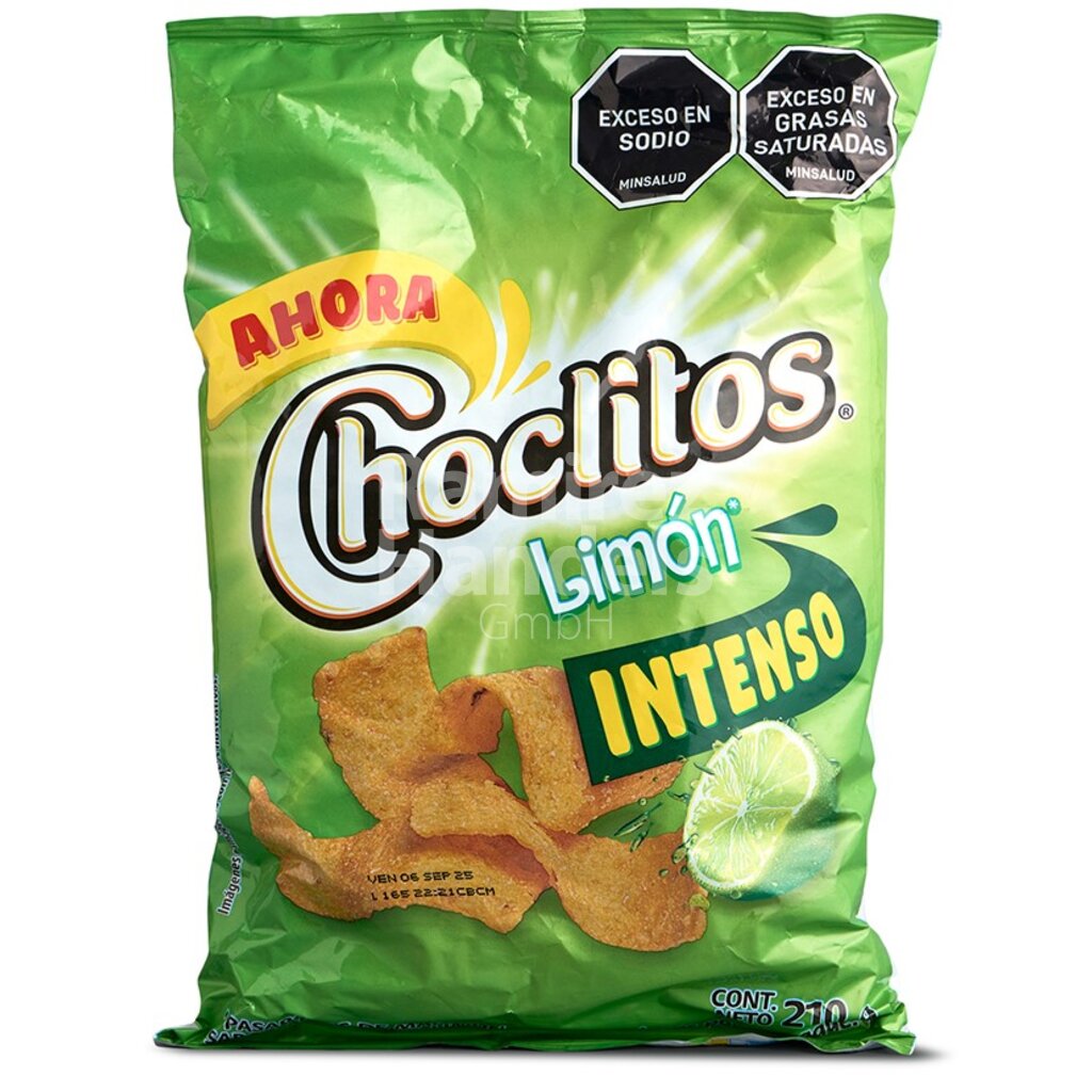 CHOCLITOS Maistortilla Chips mit Zitronengeschmack 210 g