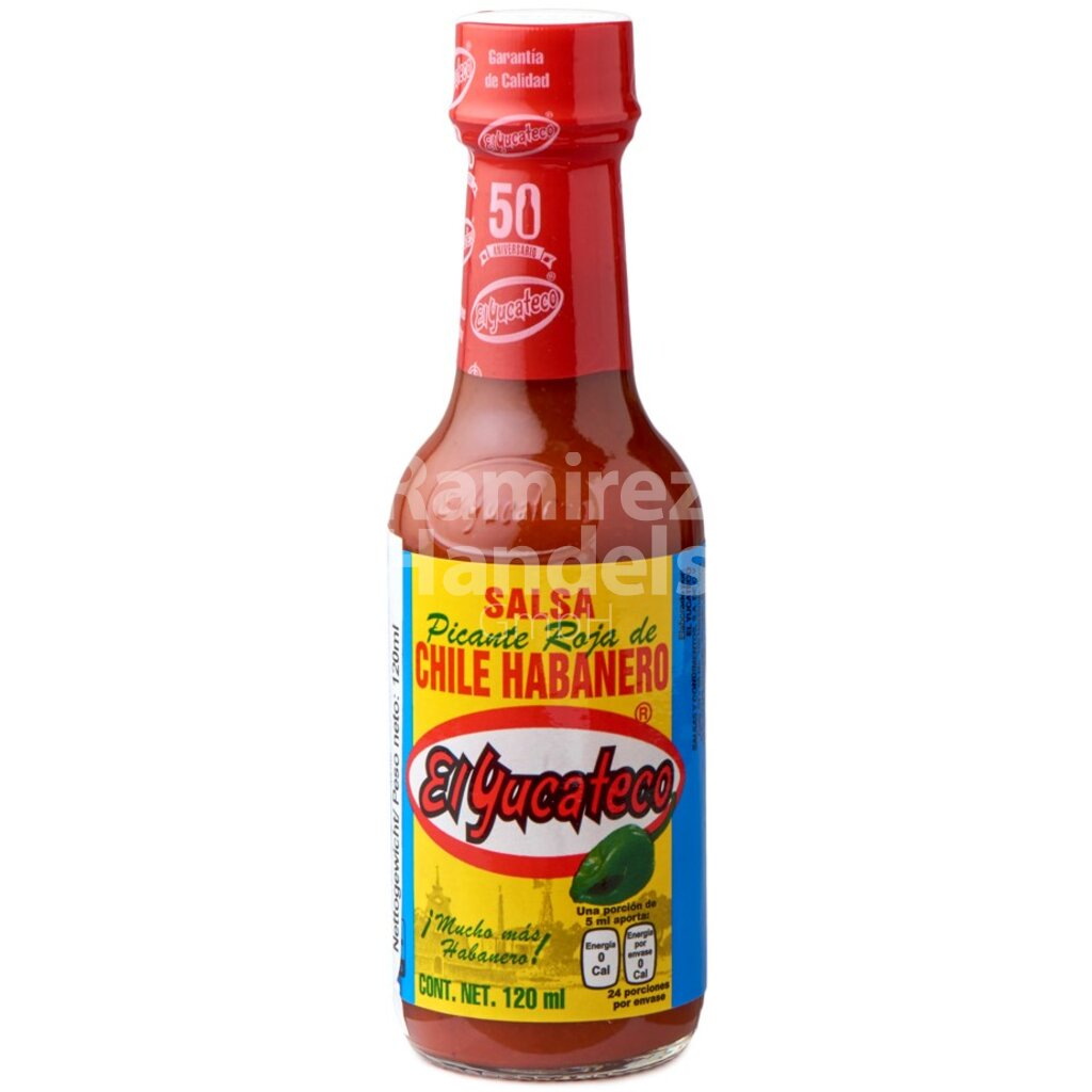 [MX0012] Salsa Habanera Roja El Yucateco 120 ml