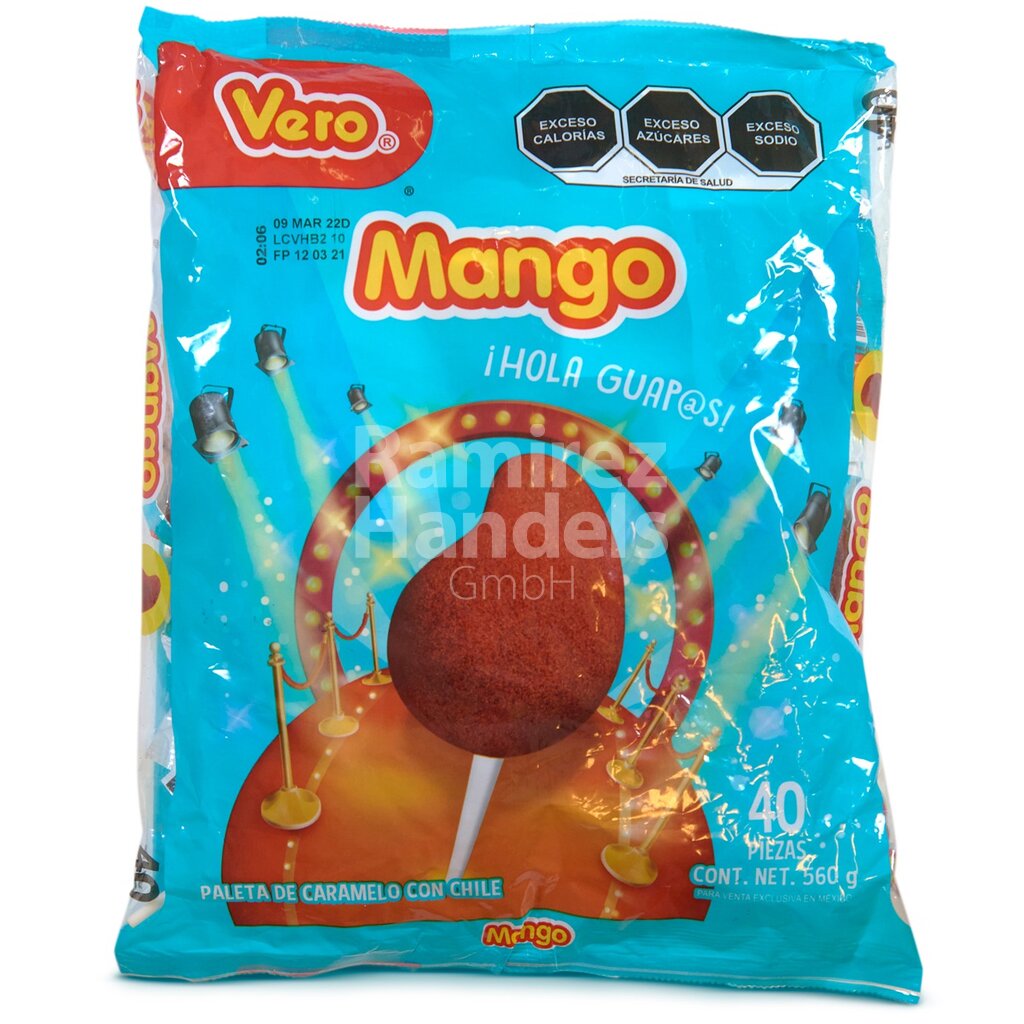 Vero Mango Lollis mit Chili 40 St. (640 g)