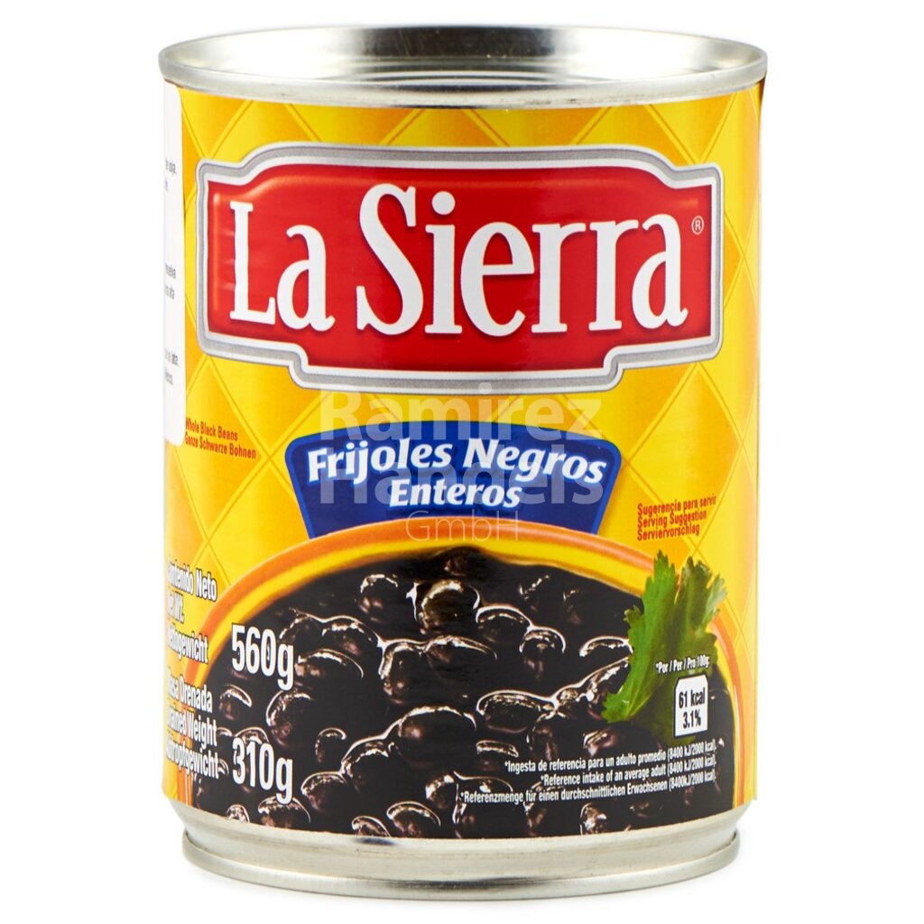 [MX0174] Frijoles ganze schwarze Bohnen La Sierra 560 g