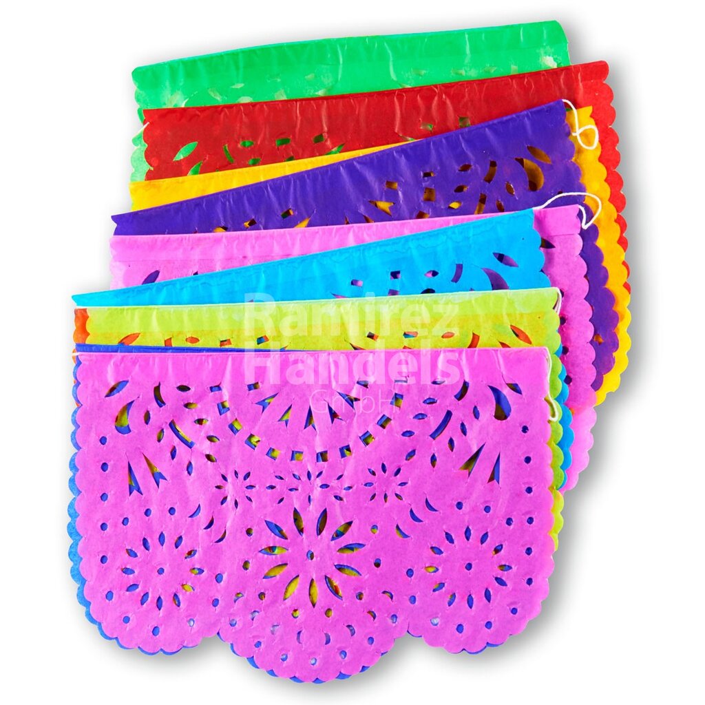 Girlande Papel Picado Bunt 4m (24x17cm)