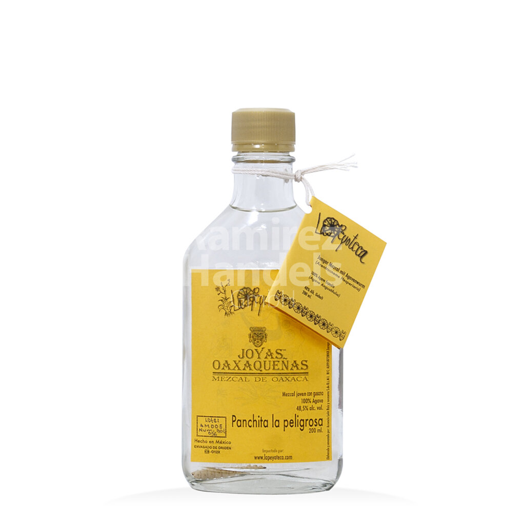 Mezcal con Gusano Panchita la Peligrosa 48% Vol. 200 ml