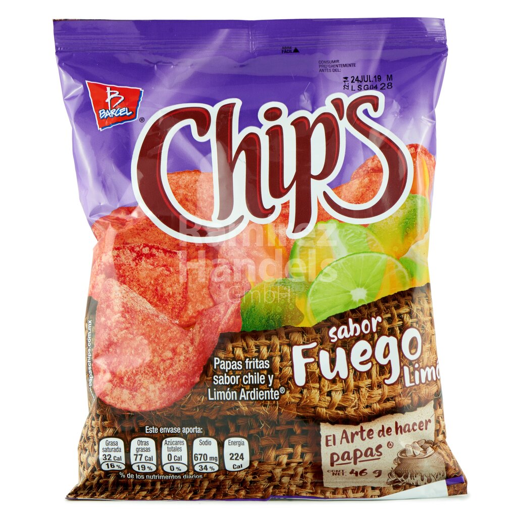 [MX0232] Chips Fuego Barcel 42 g