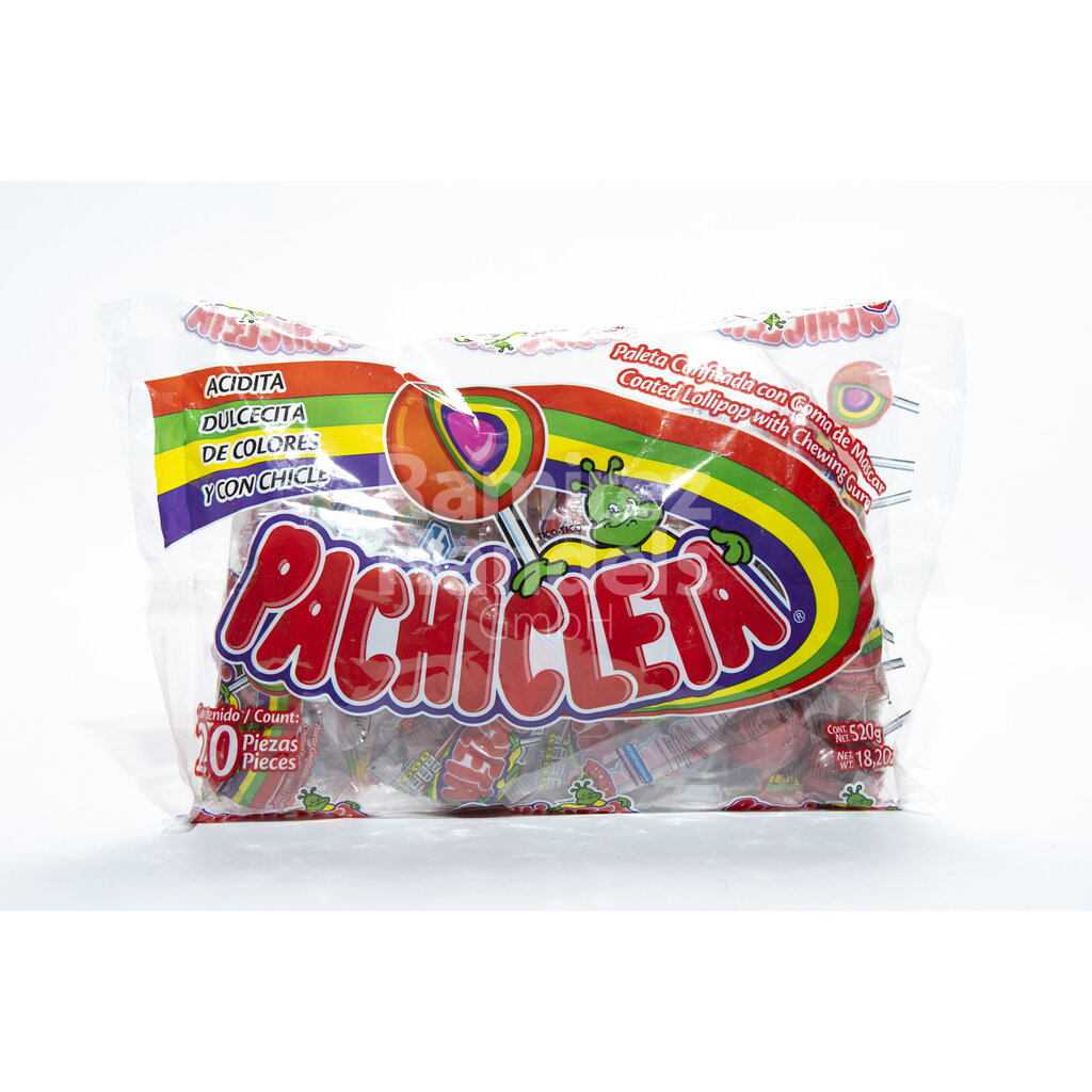 Pachicletas - Lollis mit Kaugummikern 20 St. 520 g