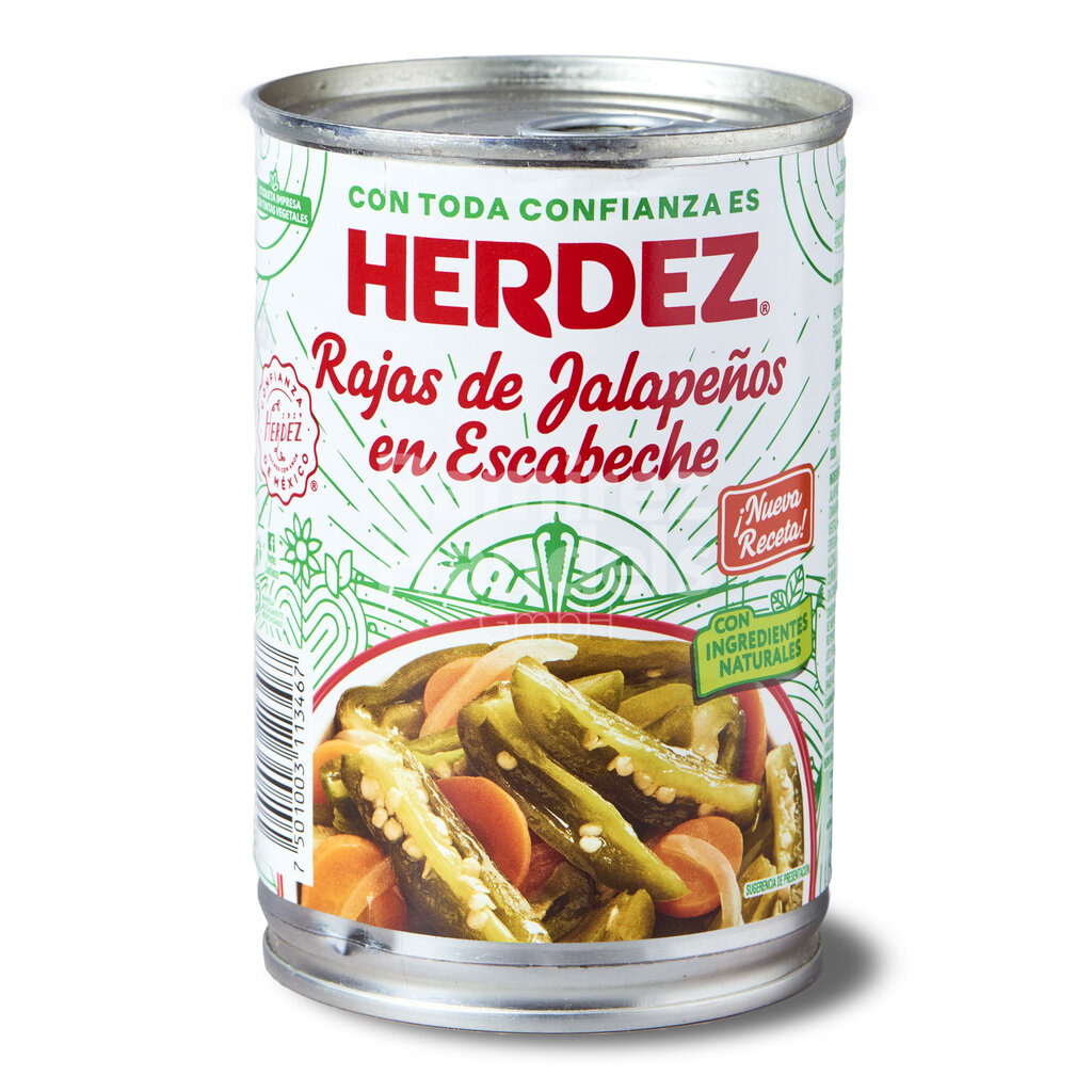 Chili Jalapeno in Streifen Herdez (Rajas) 360 g